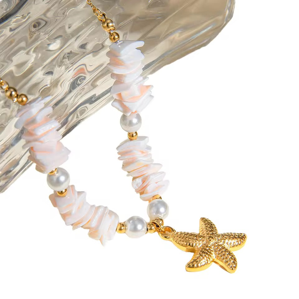 Salt Stone Star Necklace