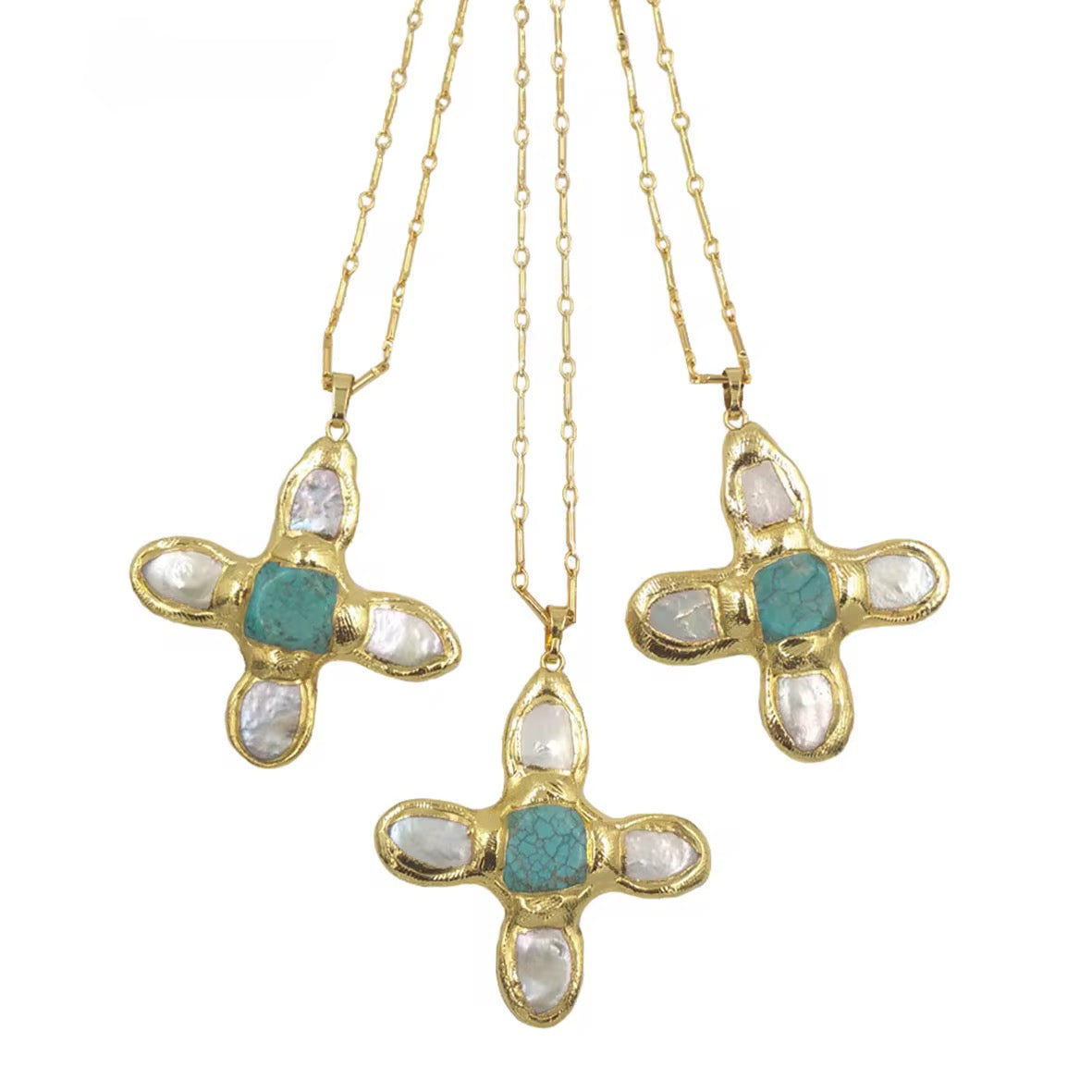 Lagoon Cross Necklace