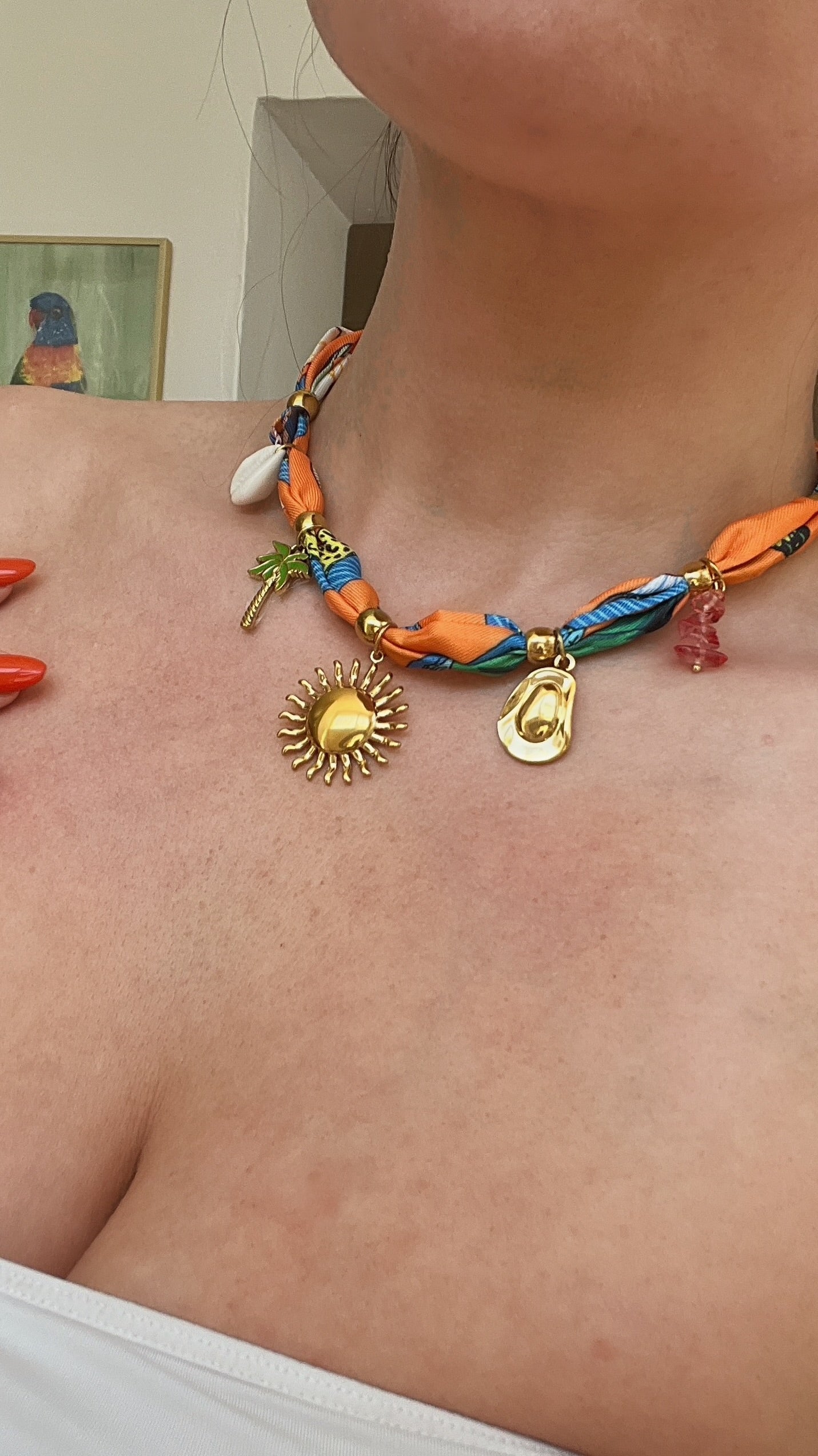 Tropicana Scarf Necklace