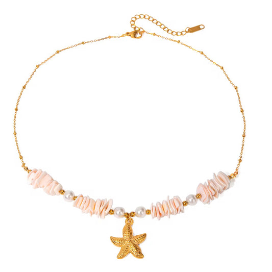 Salt Stone Star Necklace