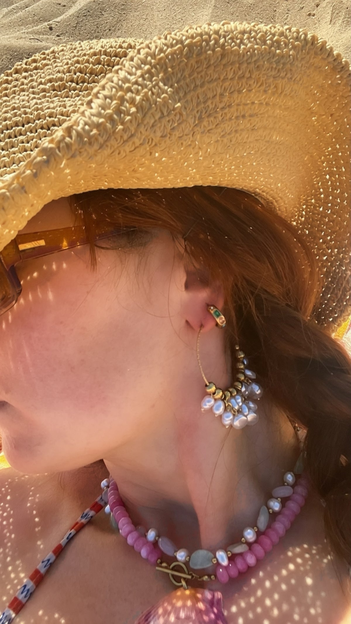 Summer Rain Hoop Earrings
