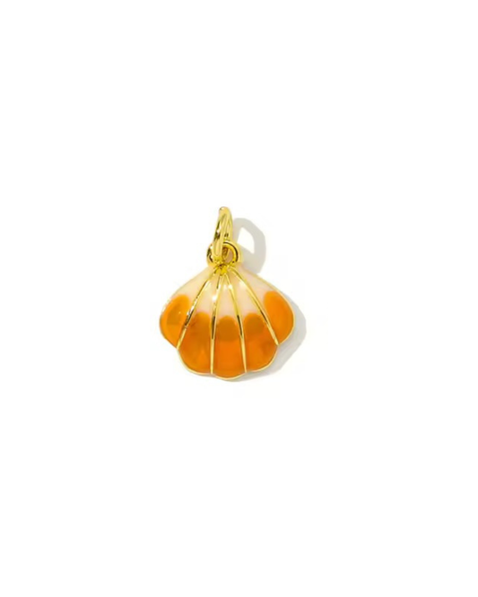 Orange Shell Charm