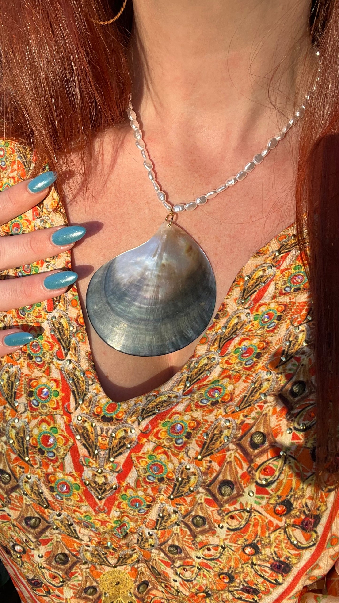 Ibiza Pearl Shell Necklace