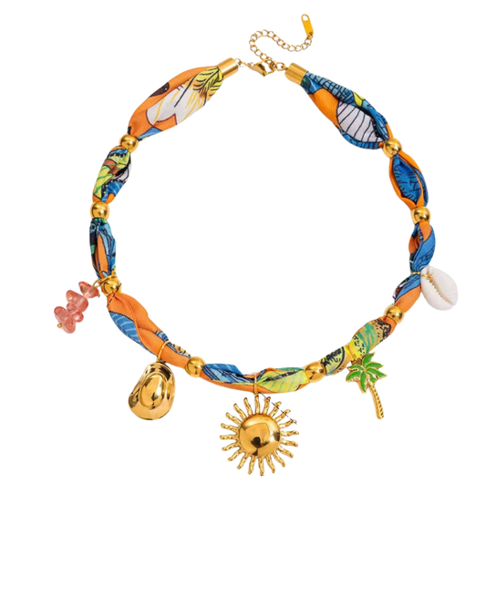 Tropicana Scarf Necklace