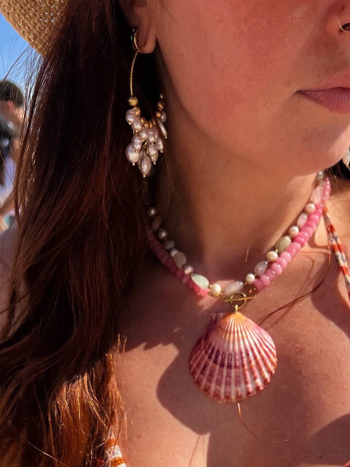 Summer Rain Hoop Earrings