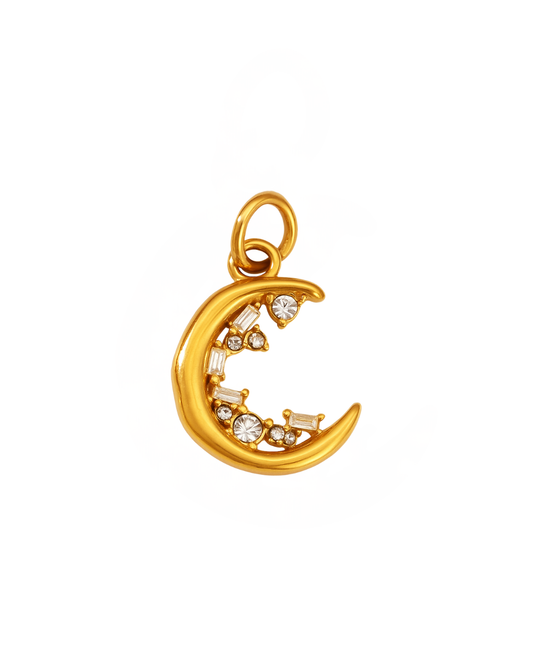 Sparkle Moon Charm