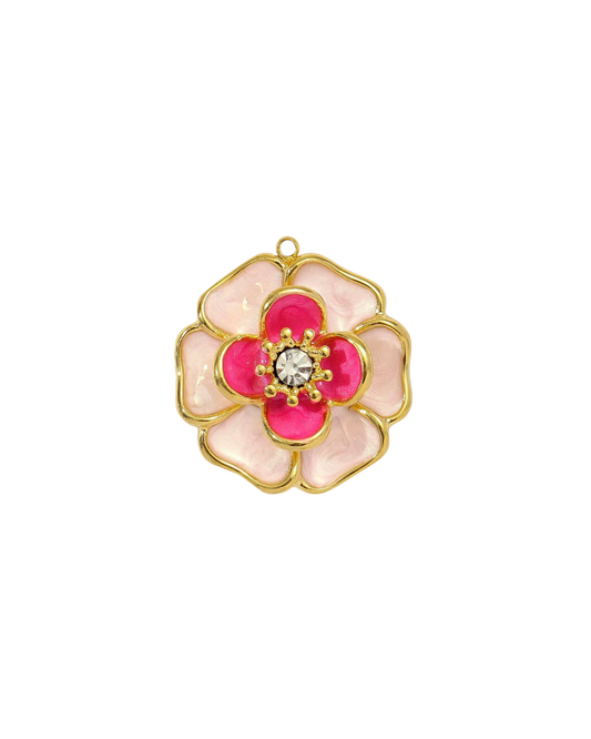 Pink Flower Charm
