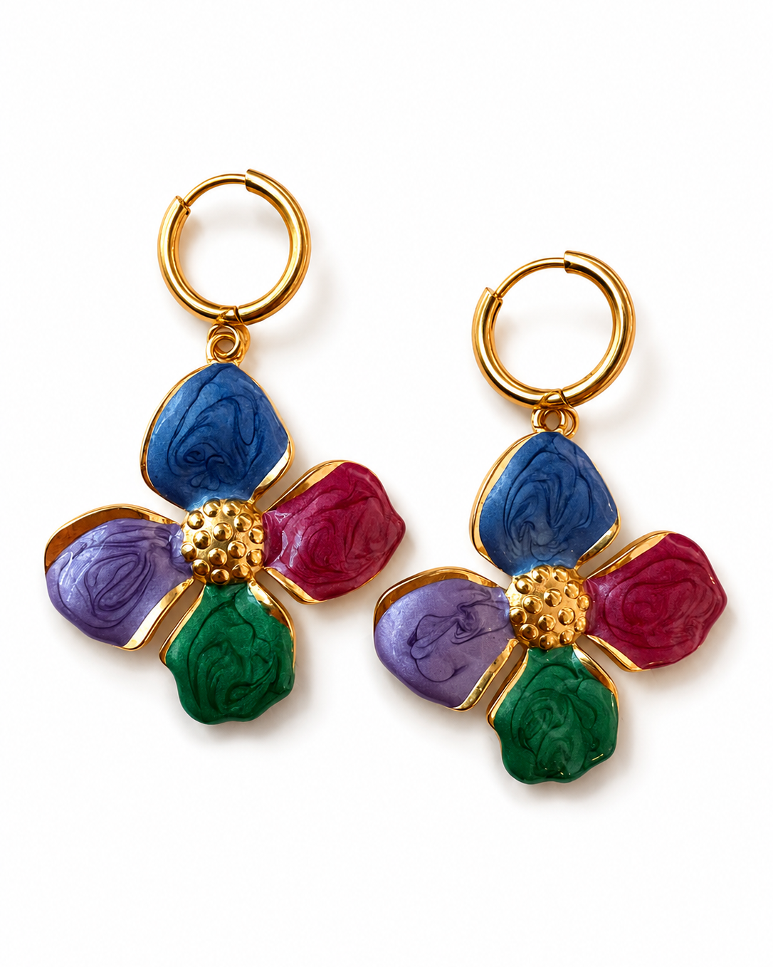 Large Flower Earrings
