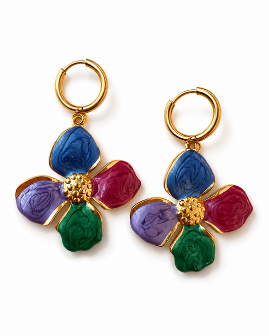 Large Flower Earrings