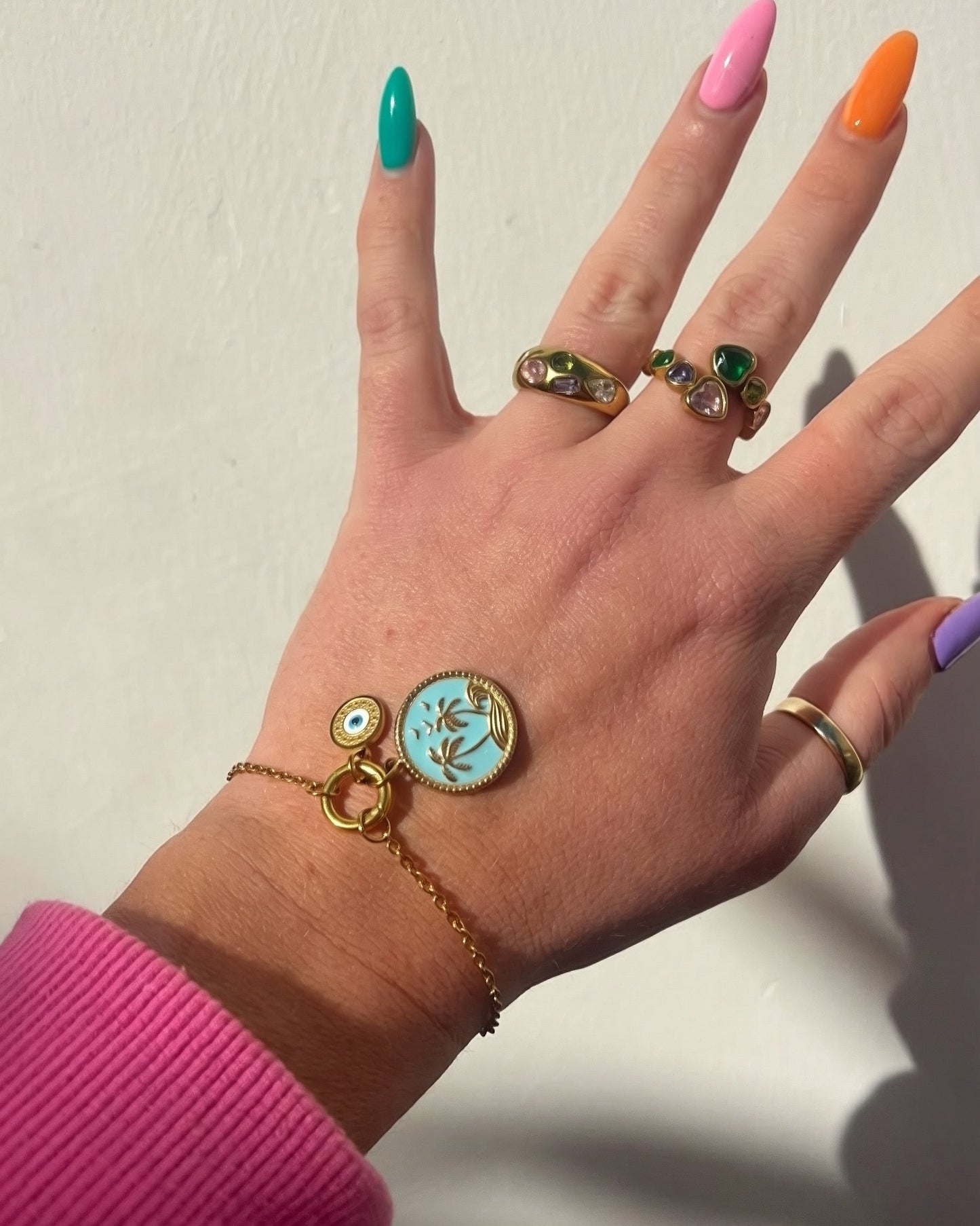 Blue Palm Charm
