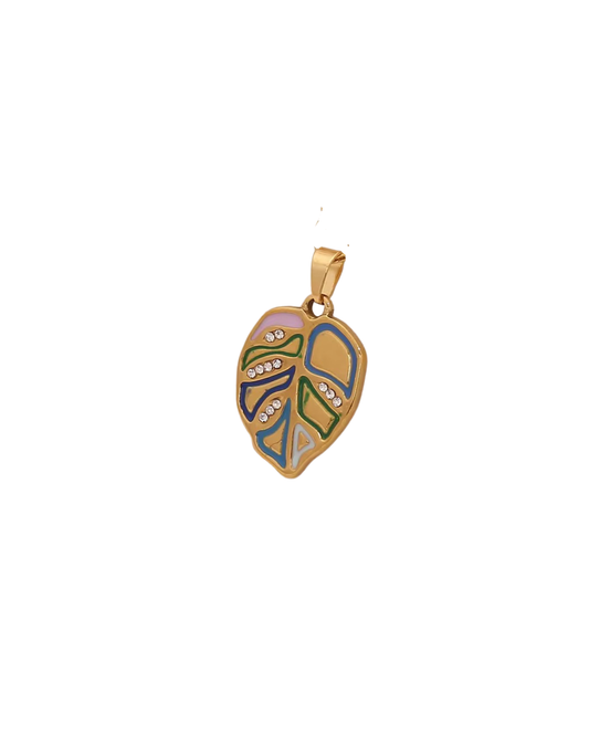 Colourful Leaf Charm