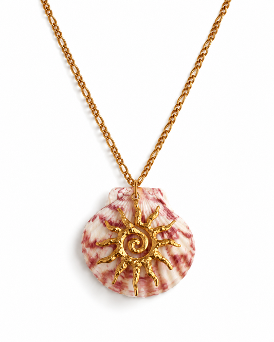 Sunbeam Shell Charm Necklace