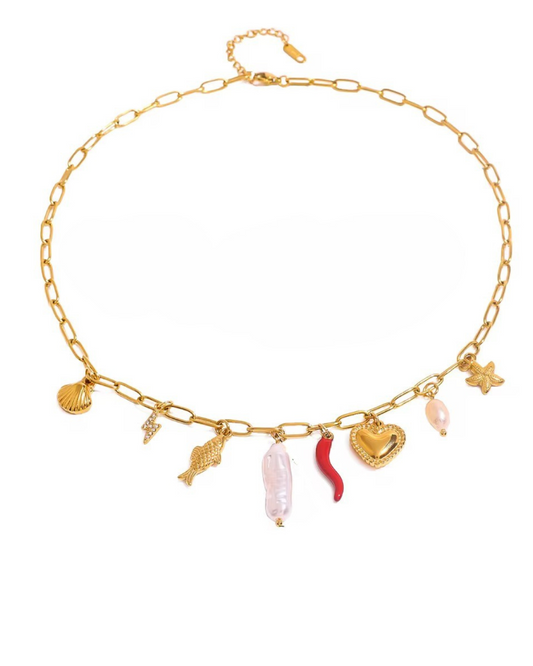 Ocean Muse Charm Necklace