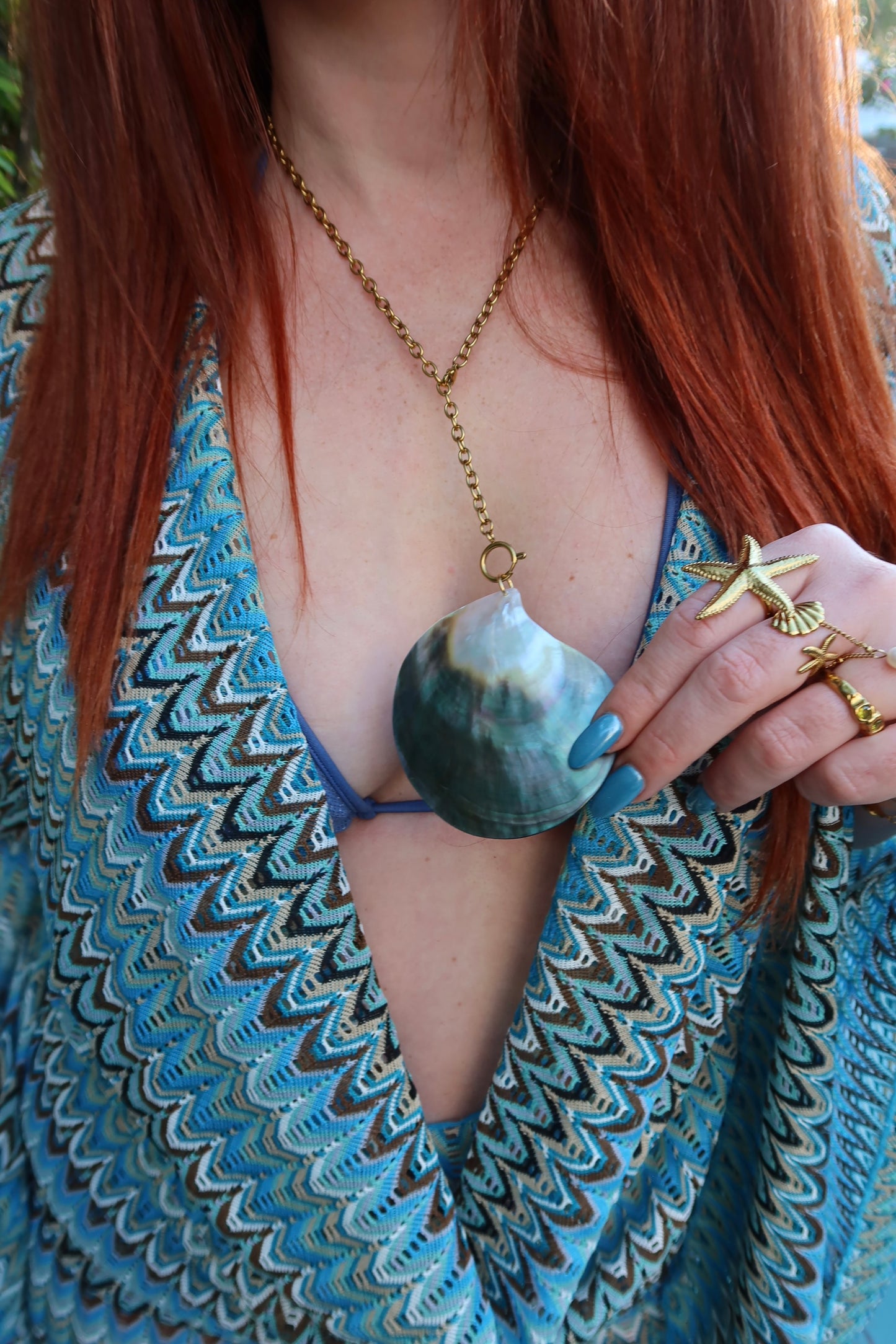Ibiza Lariat Shell Necklace