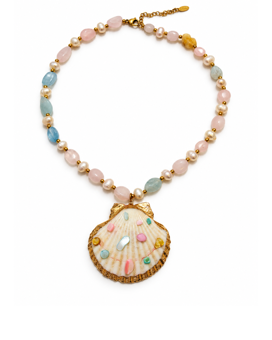 Bora Bora Beaded Shell Necklace