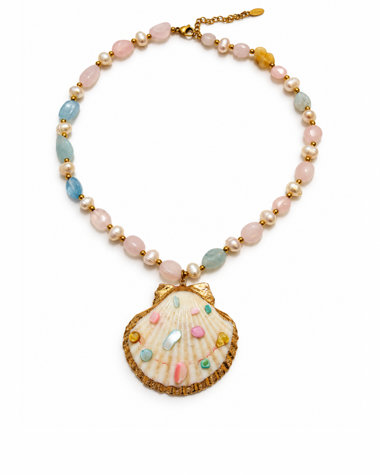 Bora Bora Beaded Shell Necklace