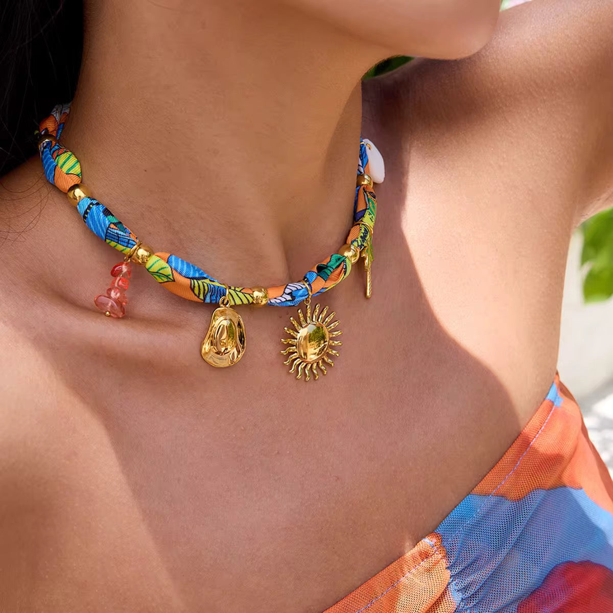 Tropicana Scarf Necklace