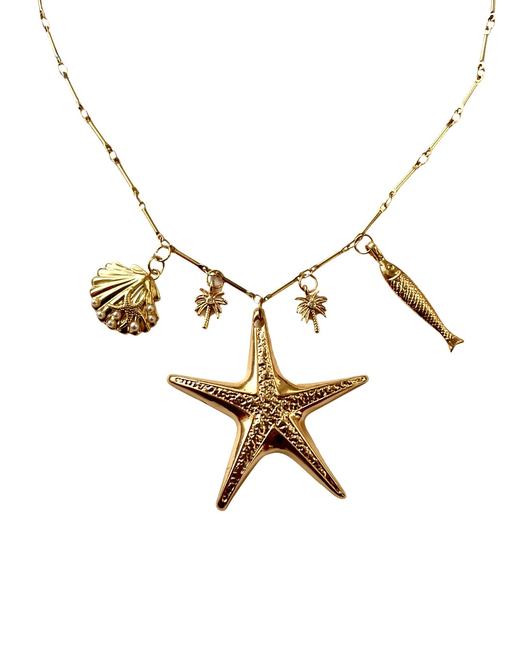 Sea star & friends necklace