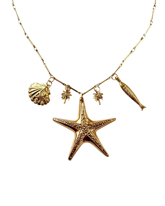 Sea star & friends necklace