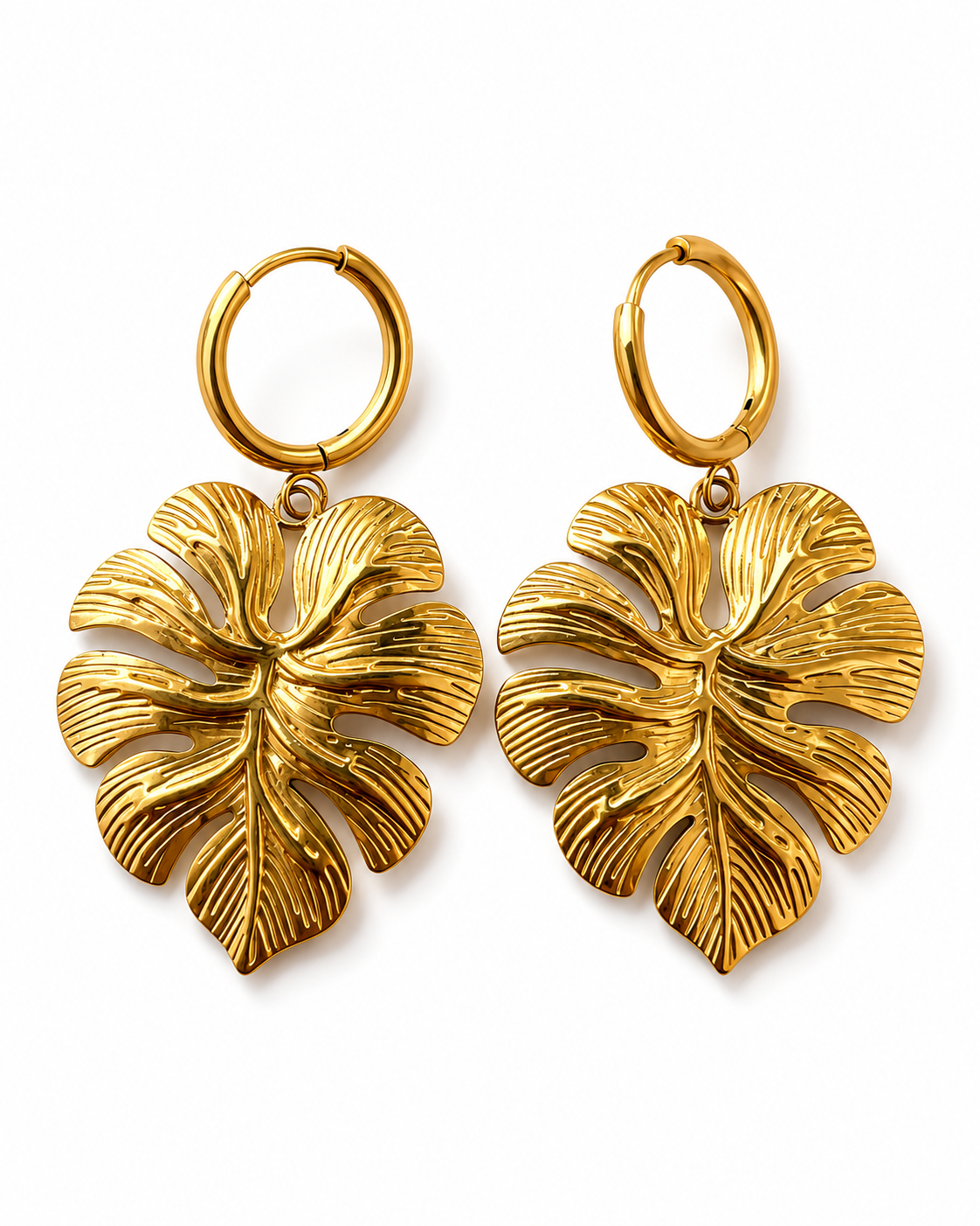 Large Leaf Earrings