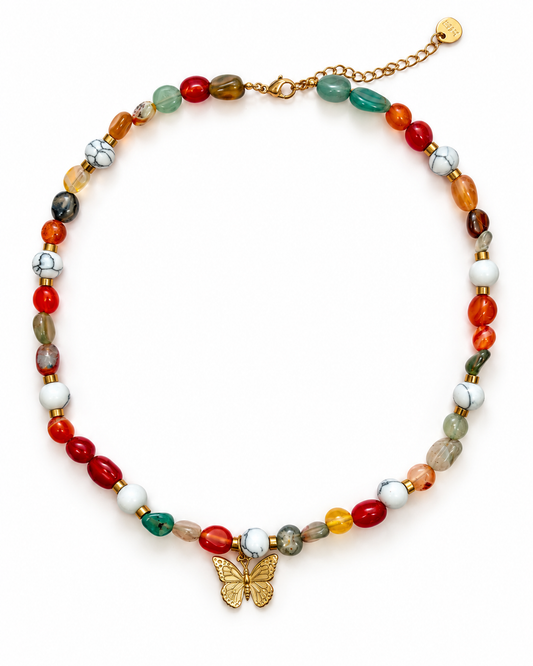 Papillon Beaded Necklace