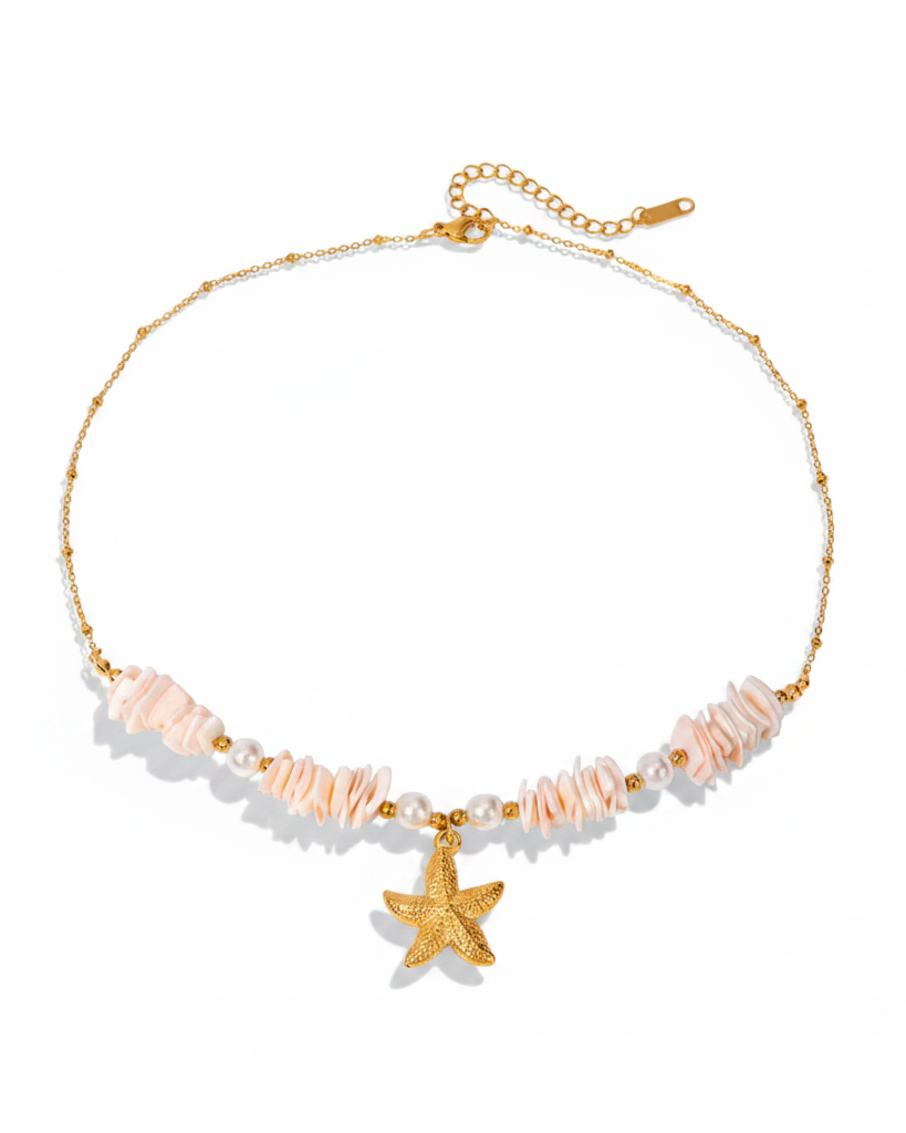 Salt Stone Star Necklace