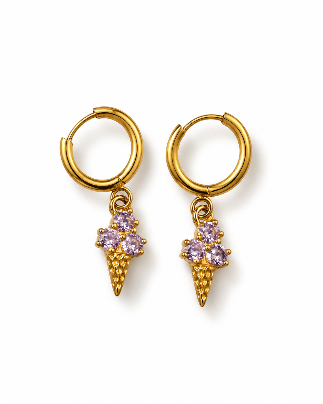 Gem ice cream earrings