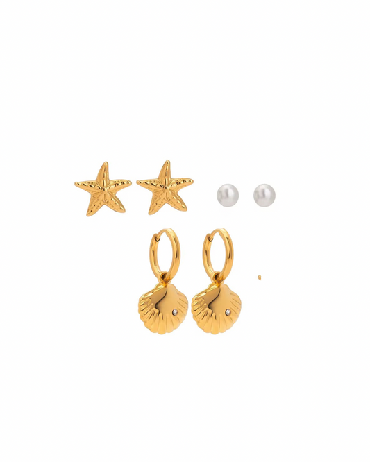 Ocean Earring Stack